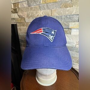 New England Patriots Reebok Strapback OSFA Hat Cap Men NFL  Blue Football EUC